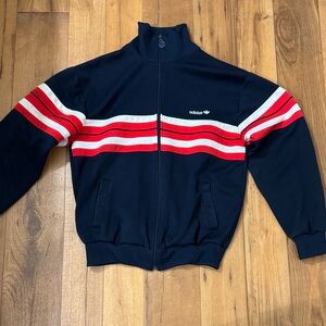 Adidas Navy Jacket with Red and White Accents
